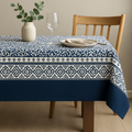 Prime Sleeks Lacivert Etnik Desenli Masa Örtüsü