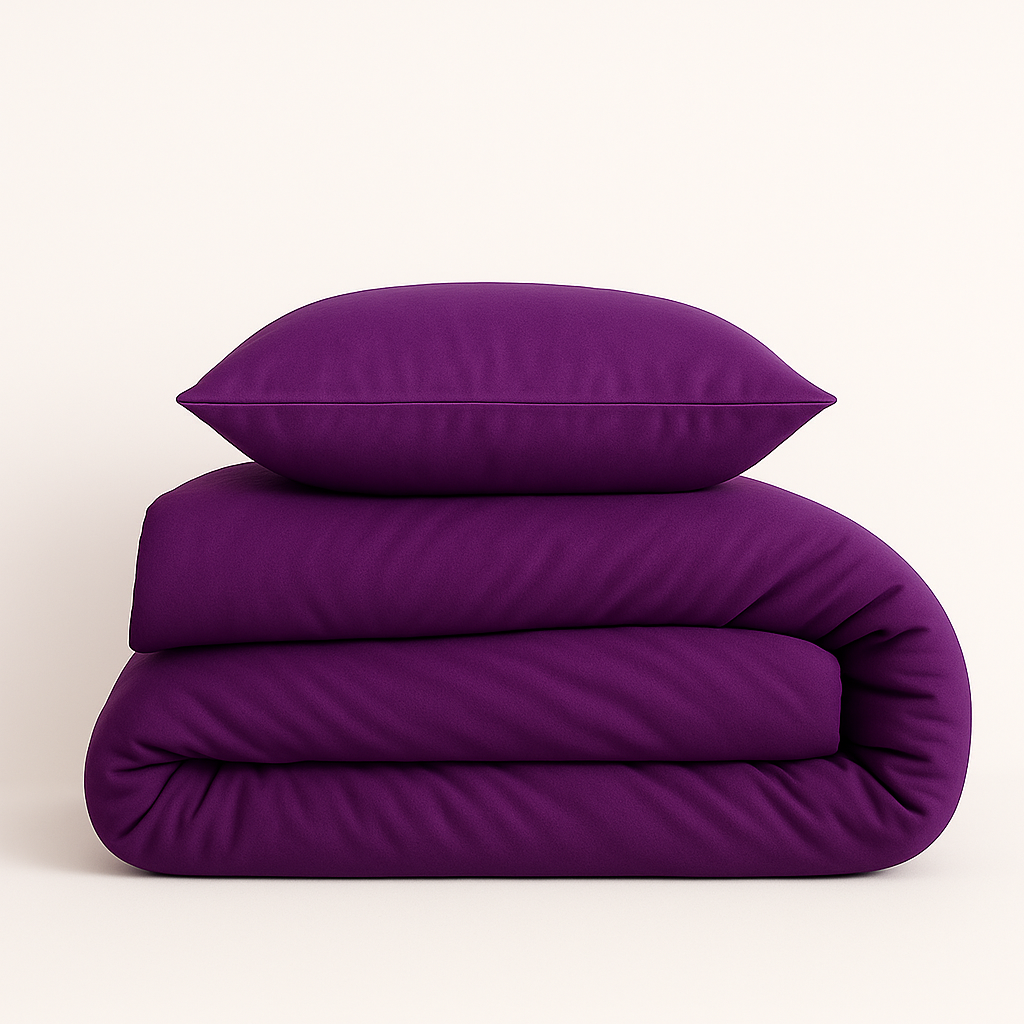 Tek Kişilik Nevresim Takımı %100 Pamuk - Mor