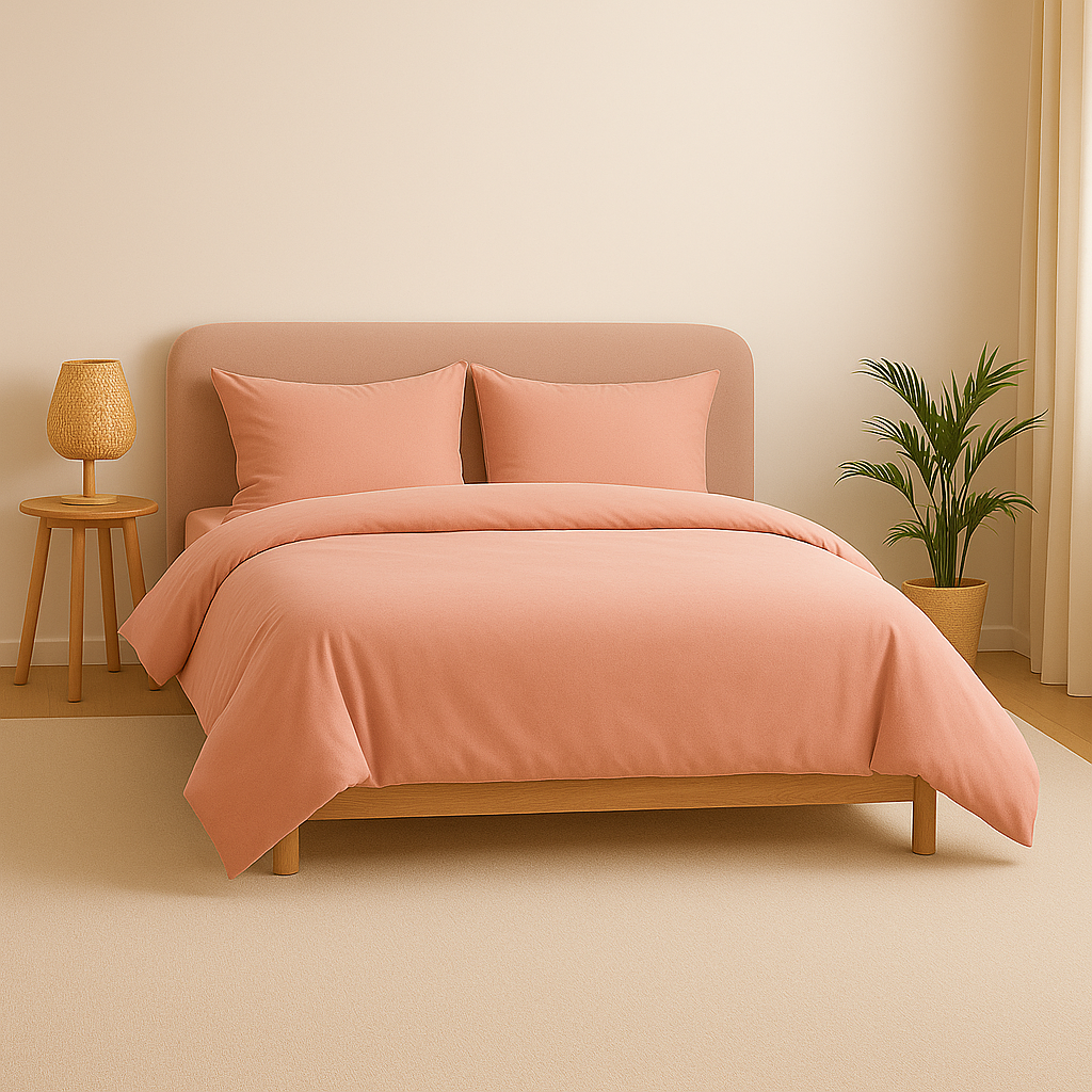 Harmony Çift Kişilik Nevresim Takımı %100 Pamuk - Pembe