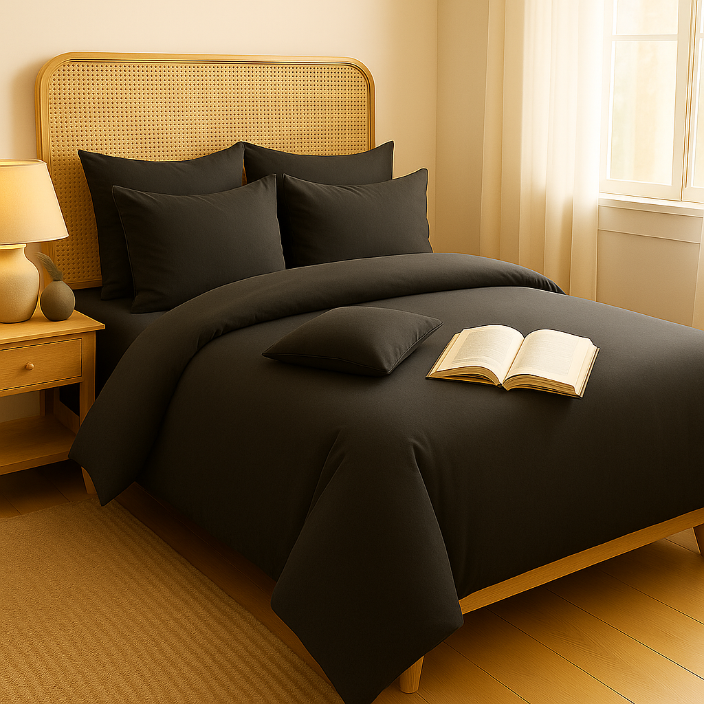 Harmony Çift Kişilik Nevresim Takımı %100 Pamuk - Antrasit