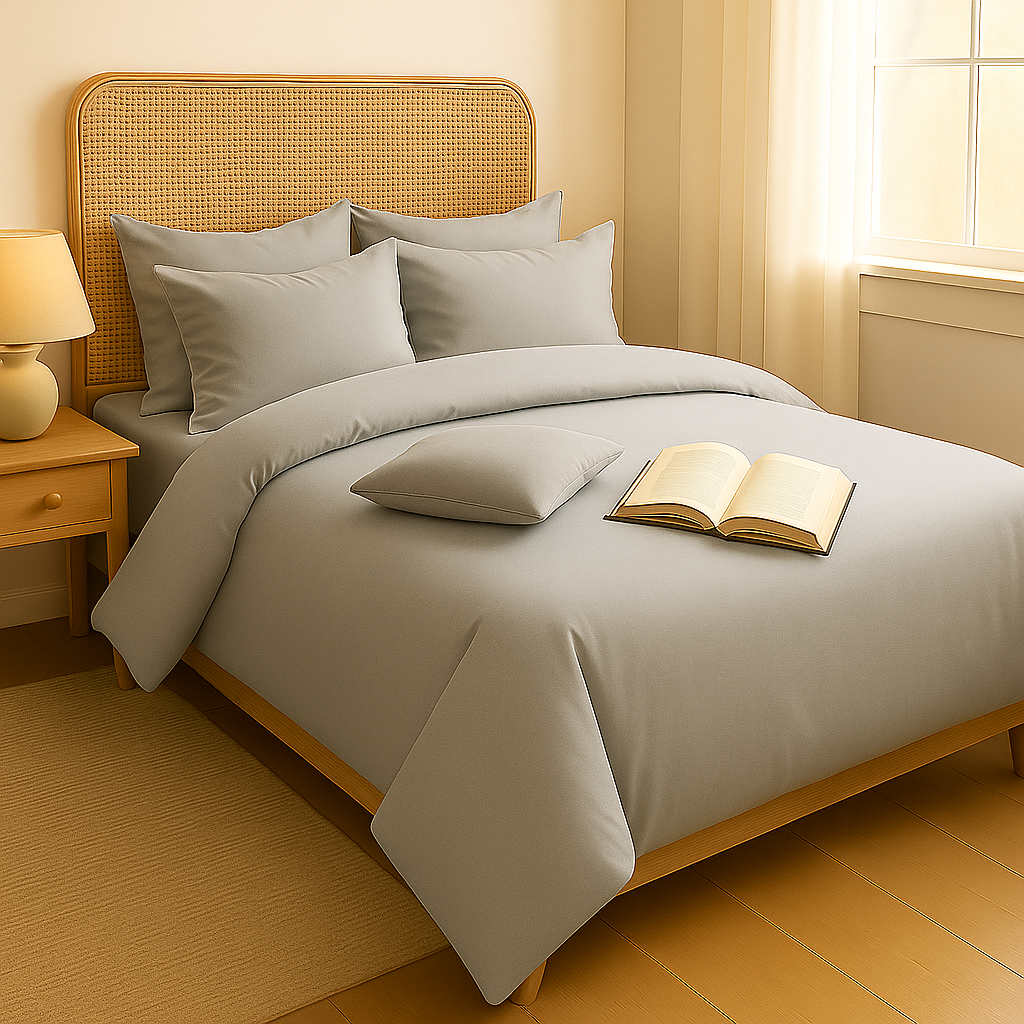 Harmony Çift Kişilik Nevresim Takımı %100 Pamuk - Gri