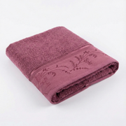 Özdilek %100 Pamuk Ditsy Havlu 50×80 cm - Mürdüm