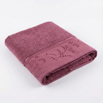 Özdilek %100 Pamuk Ditsy Havlu 50×80 cm - Mürdüm