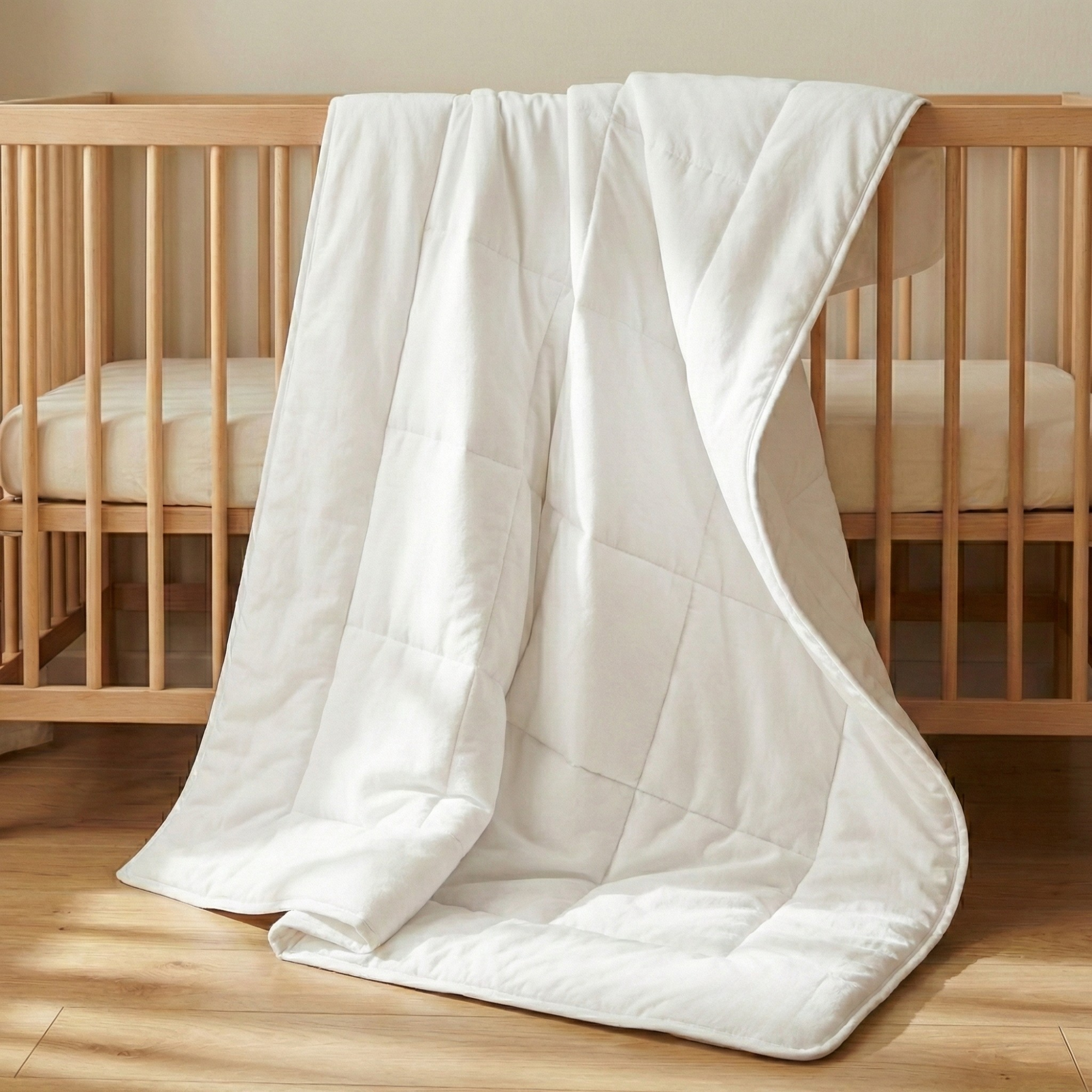 %100 Pamuk Silikon Dolgulu Bebek Yorganı – 95×145 cm