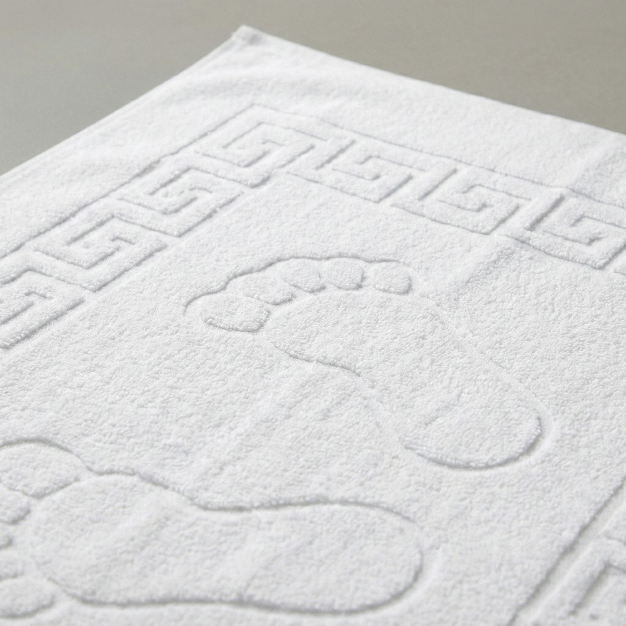 Otel Ayak Havlusu Ayak İzli 50x70 cm – %100 Pamuk Zemin Havlusu