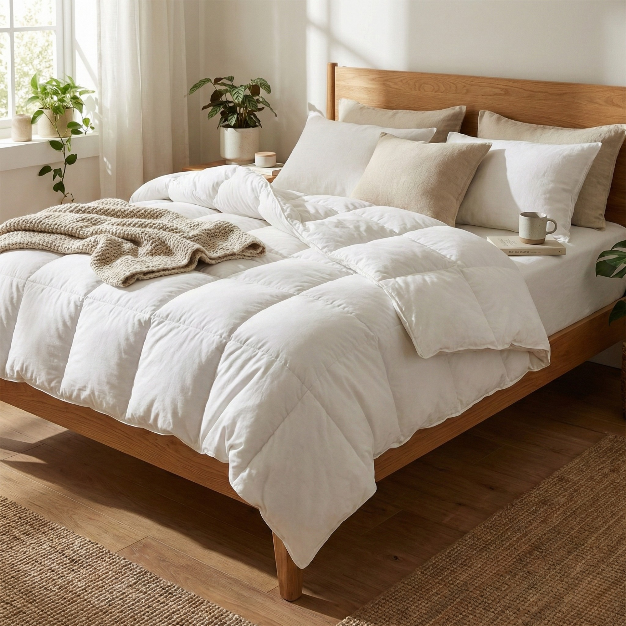 %100 Pamuk Tek Kişilik Yorgan 155x215 cm