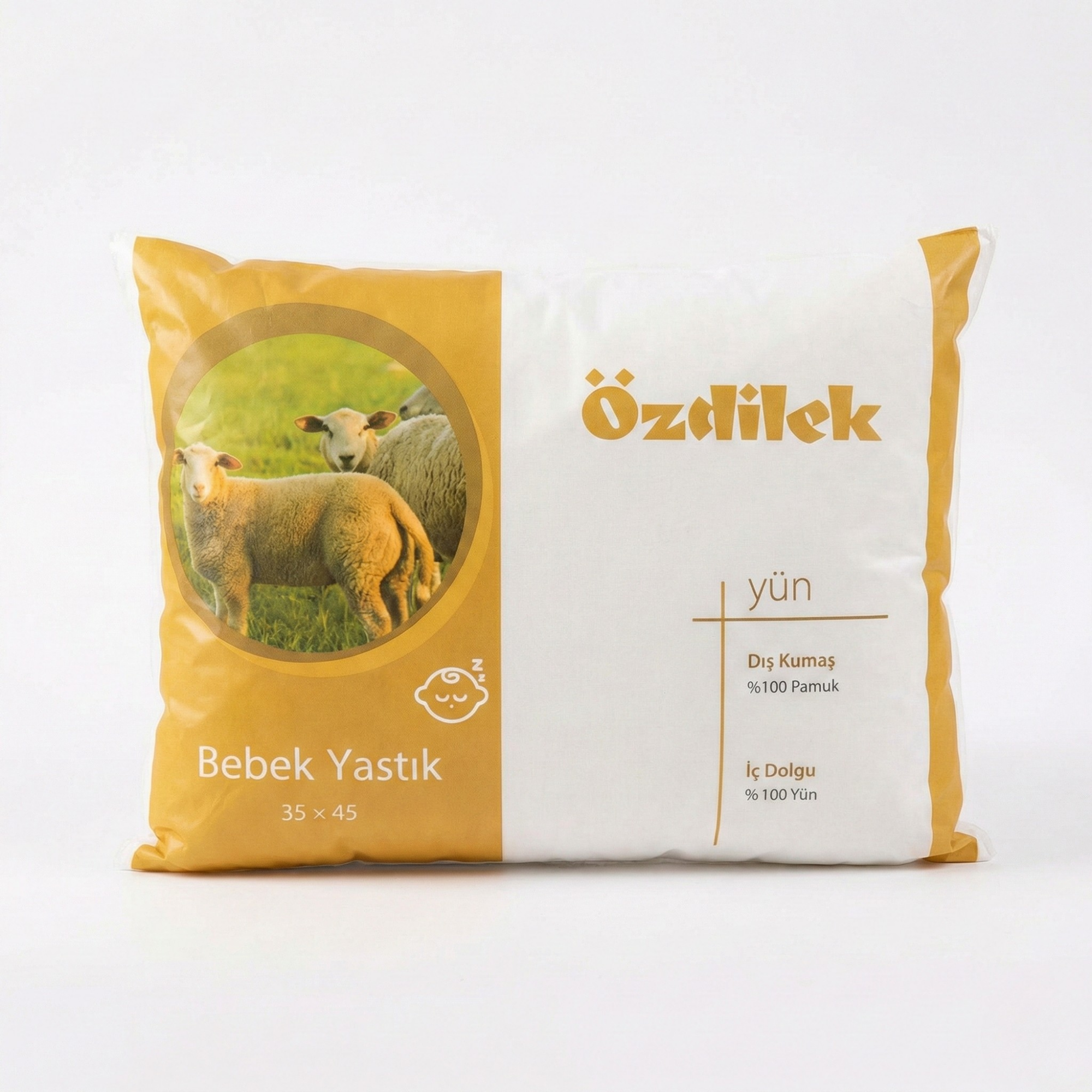 Özdilek Yün Bebek Yastığı 35×45 cm – %100 Yün