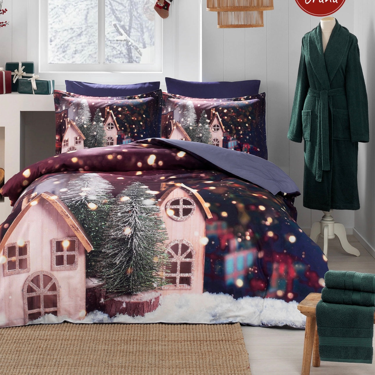 Özdilek Çift Kişilik Nevresim Takımı, Winter Garden