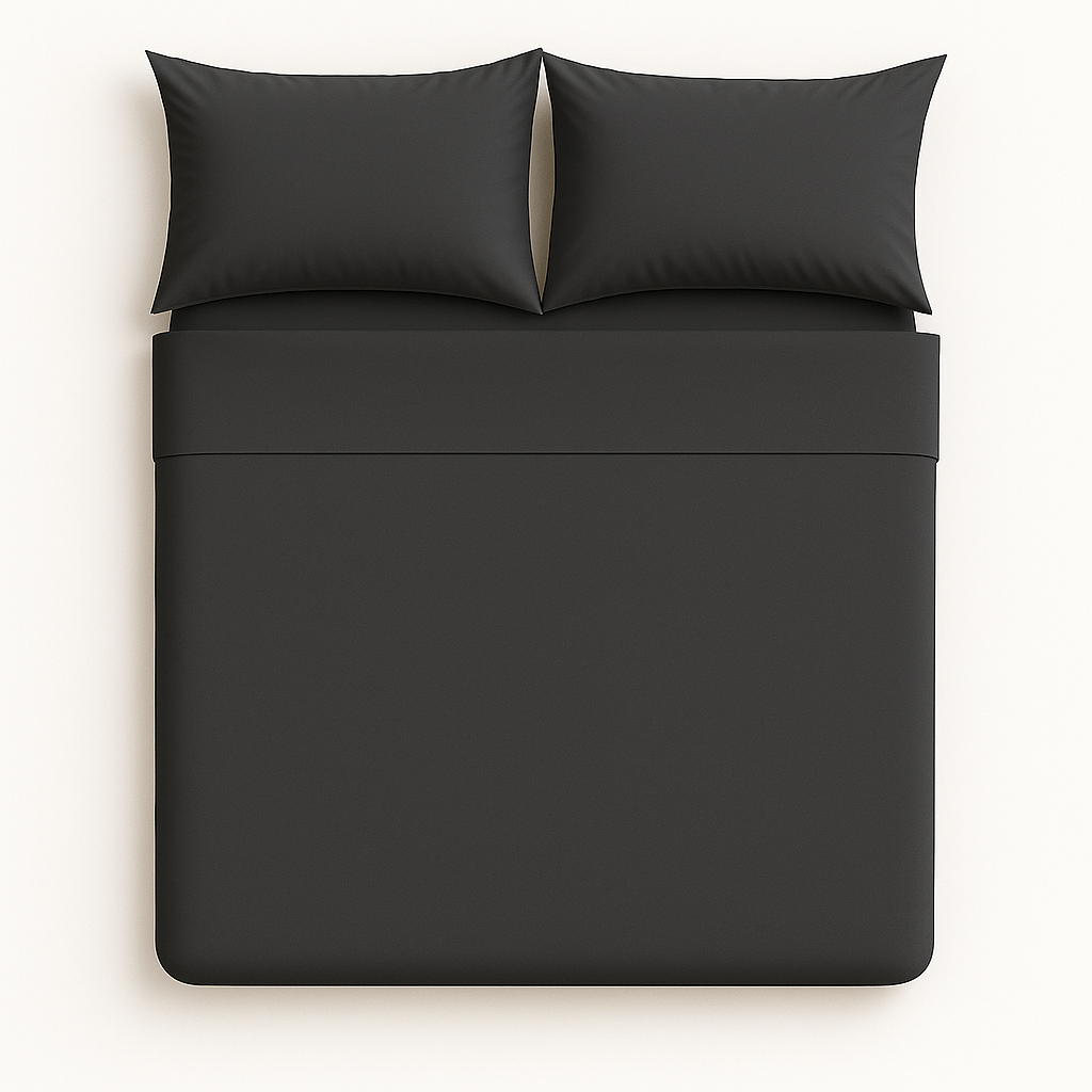 Tek Kişilik Nevresim Takımı %100 Pamuk - Antrasit
