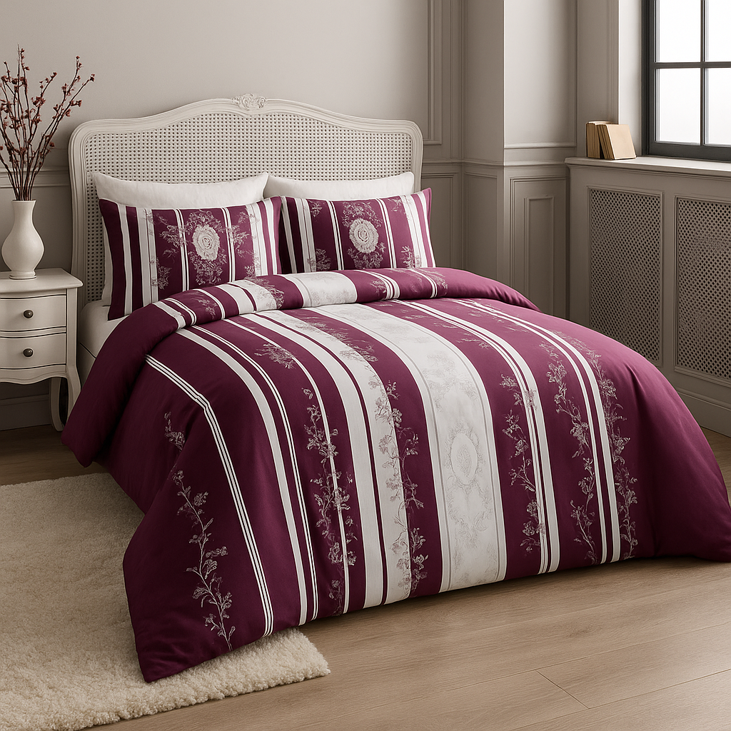 Taç Mako Saten Çift Kişilik Nevresim Takımı – %100 Pamuk, Blaze