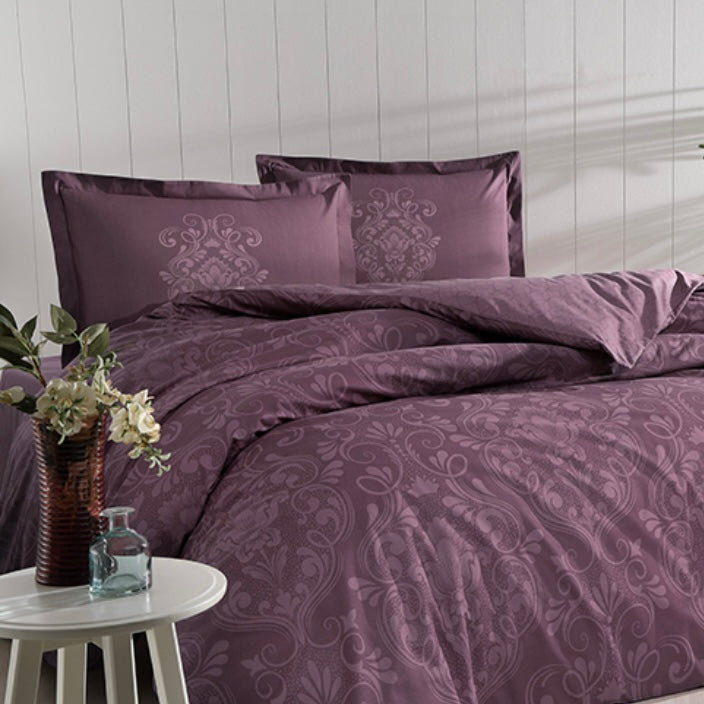 Özdilek Tek Kişilik Nevresim Takımı, Antico Mürdüm