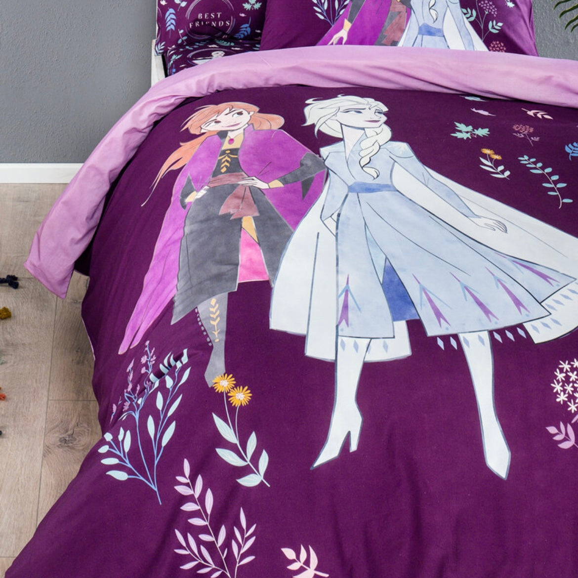 Özdilek Frozen Natural Tek Kişilik Disney Lisanslı Lastikli Çarşaf Çocuk Nevresim Takımı
