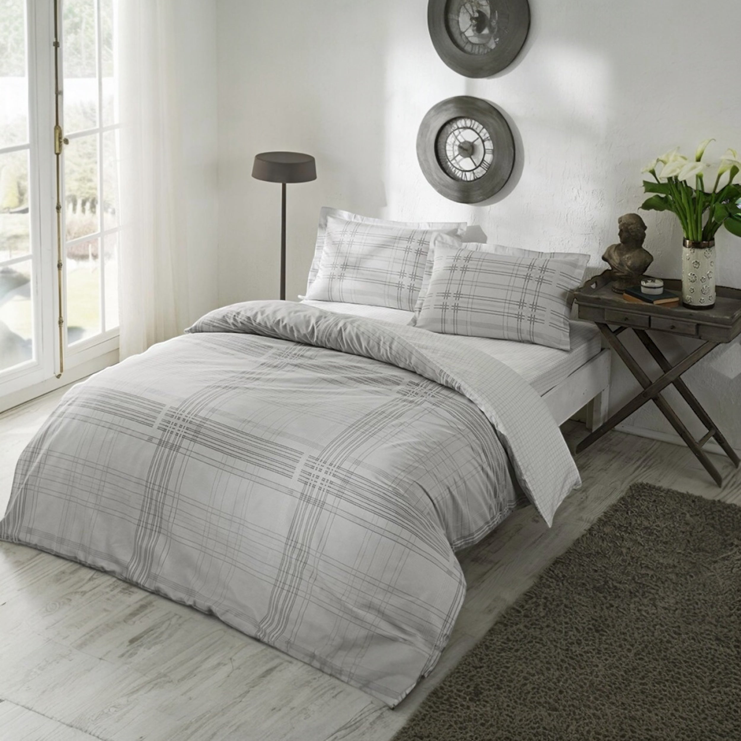 Taç Saten Çift Kişilik Nevresim Takımı – %100 Pamuk