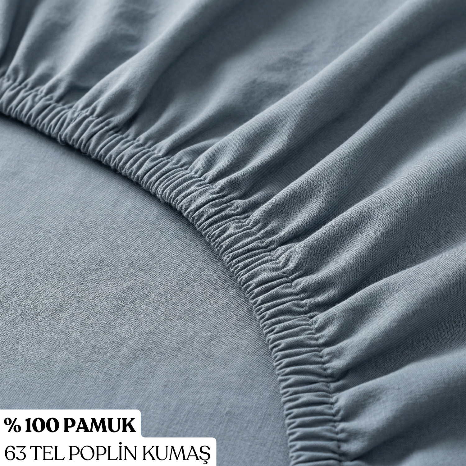 Essential %100 Pamuk Tek Kişilik Lastikli Çarşaf - 100x200+40 cm