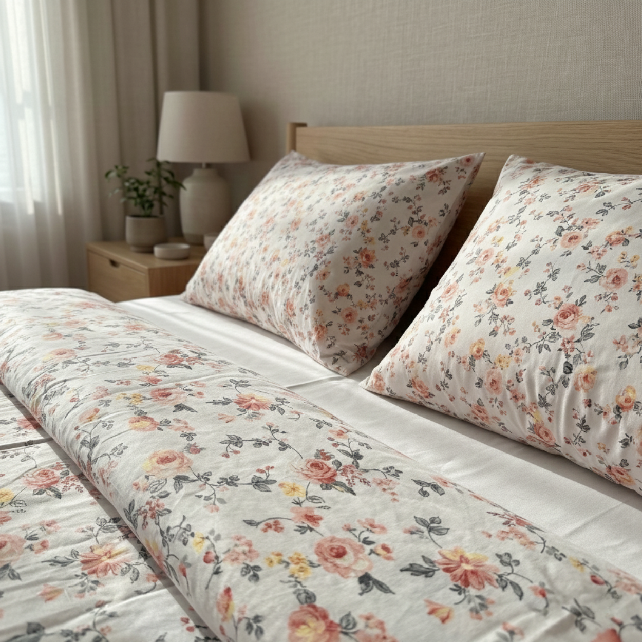 Floral %100 Pamuk Nevresim Takımı