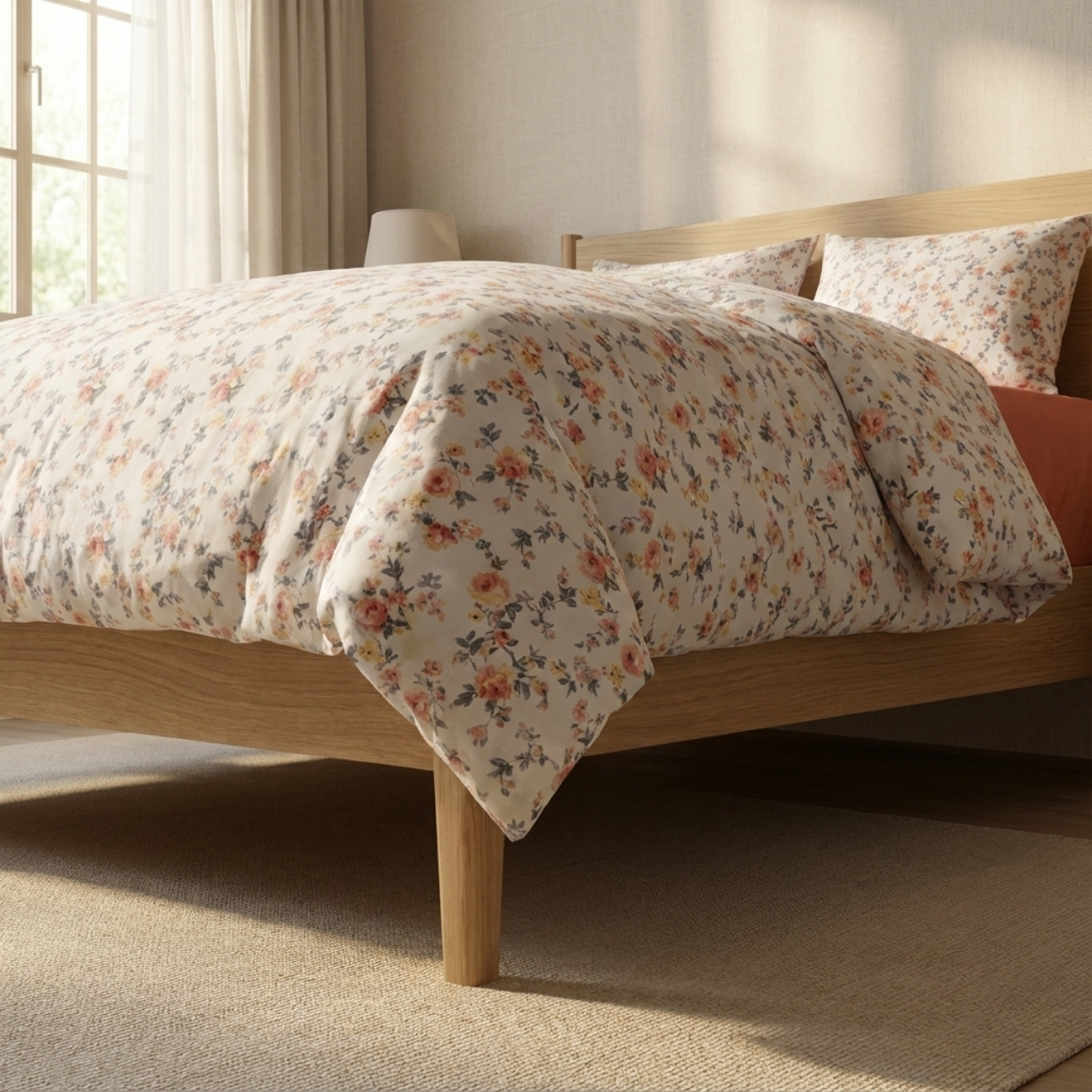 Floral %100 Pamuk Nevresim Takımı