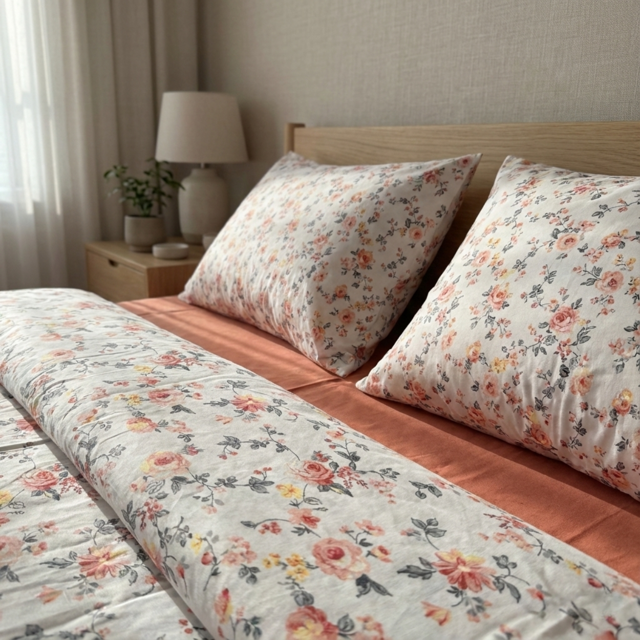 Floral %100 Pamuk Nevresim Takımı