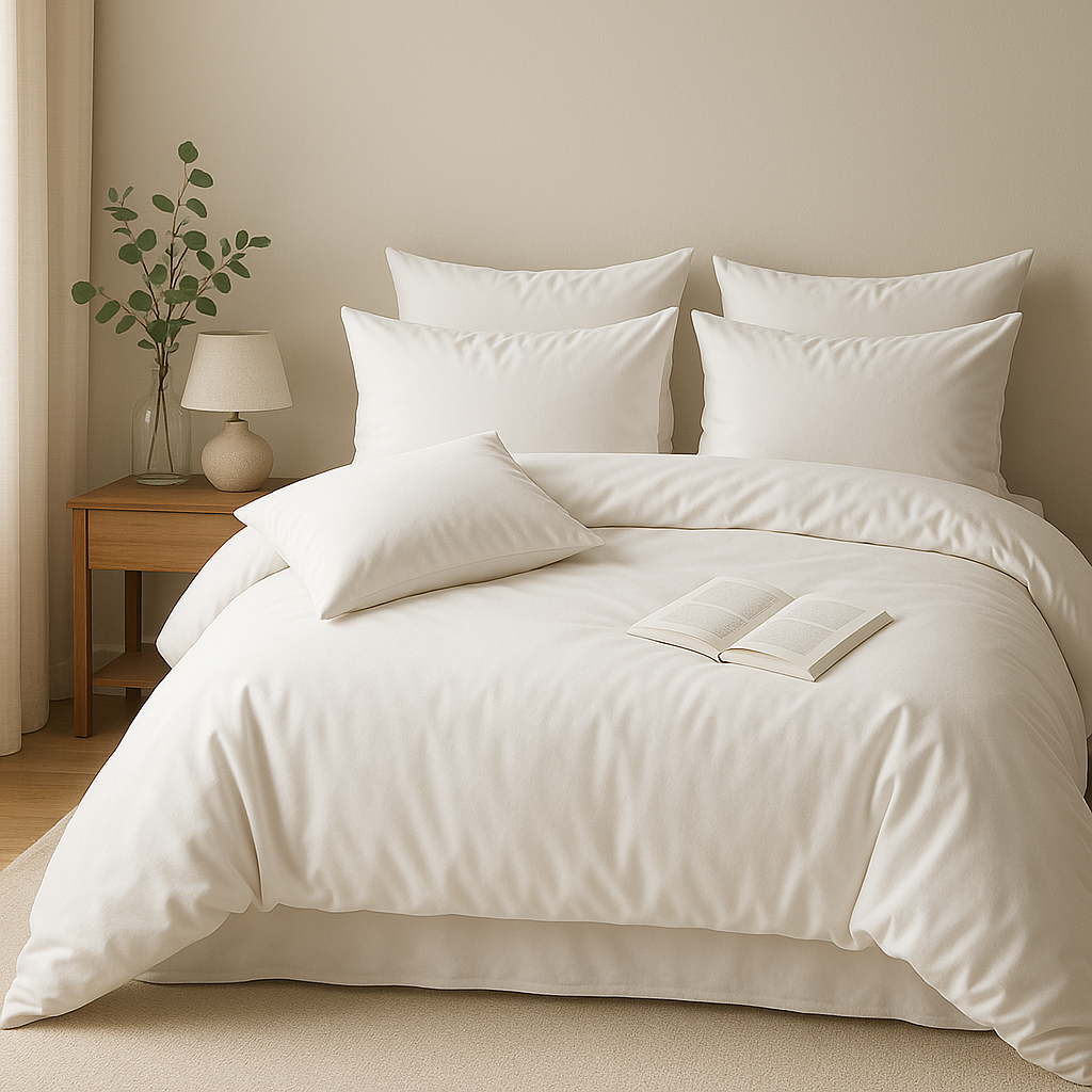 Tek Kişilik Nevresim Takımı %100 Pamuk - Beyaz