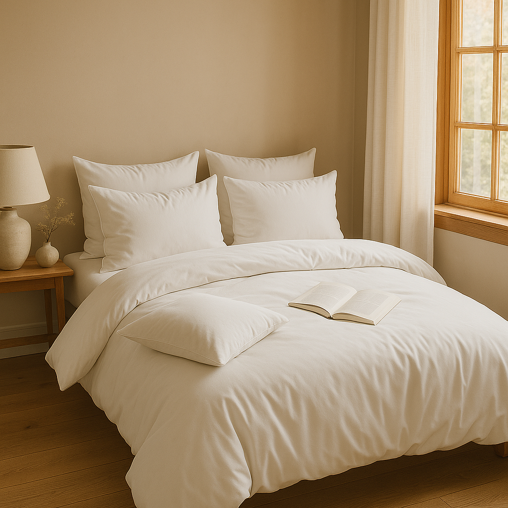 Tek Kişilik Nevresim Takımı %100 Pamuk - Beyaz