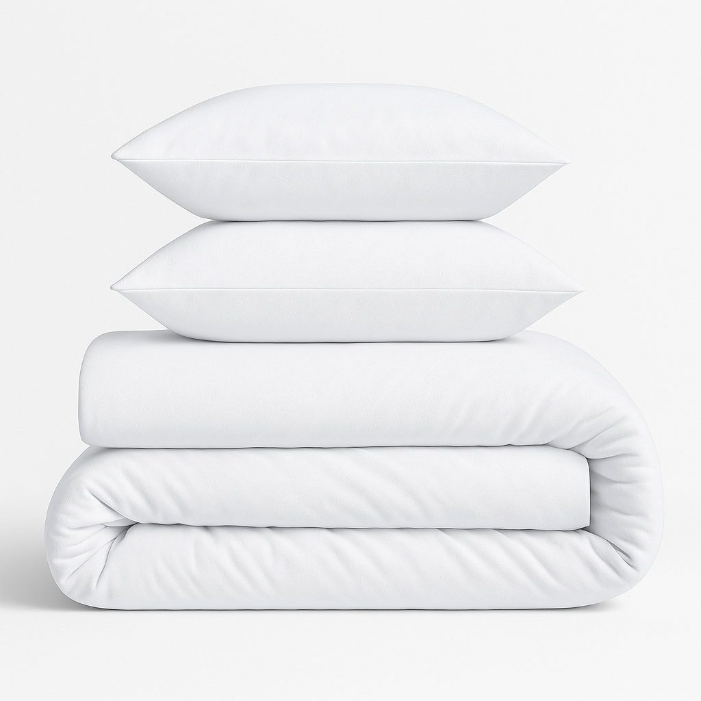 Harmony Çift Kişilik Nevresim Takımı %100 Pamuk - Beyaz