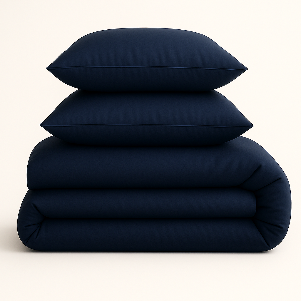 Harmony Çift Kişilik Nevresim Takımı %100 Pamuk - Lacivert