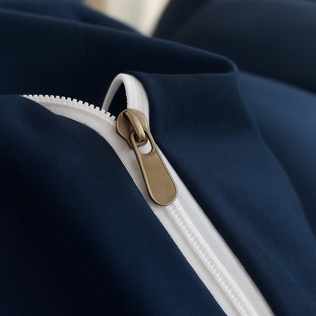 Harmony Çift Kişilik Nevresim Takımı %100 Pamuk - Lacivert