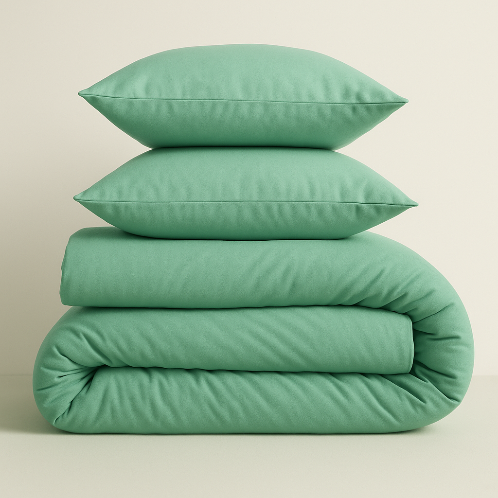 Harmony Çift Kişilik Nevresim Takımı %100 Pamuk - Mint Yeşili