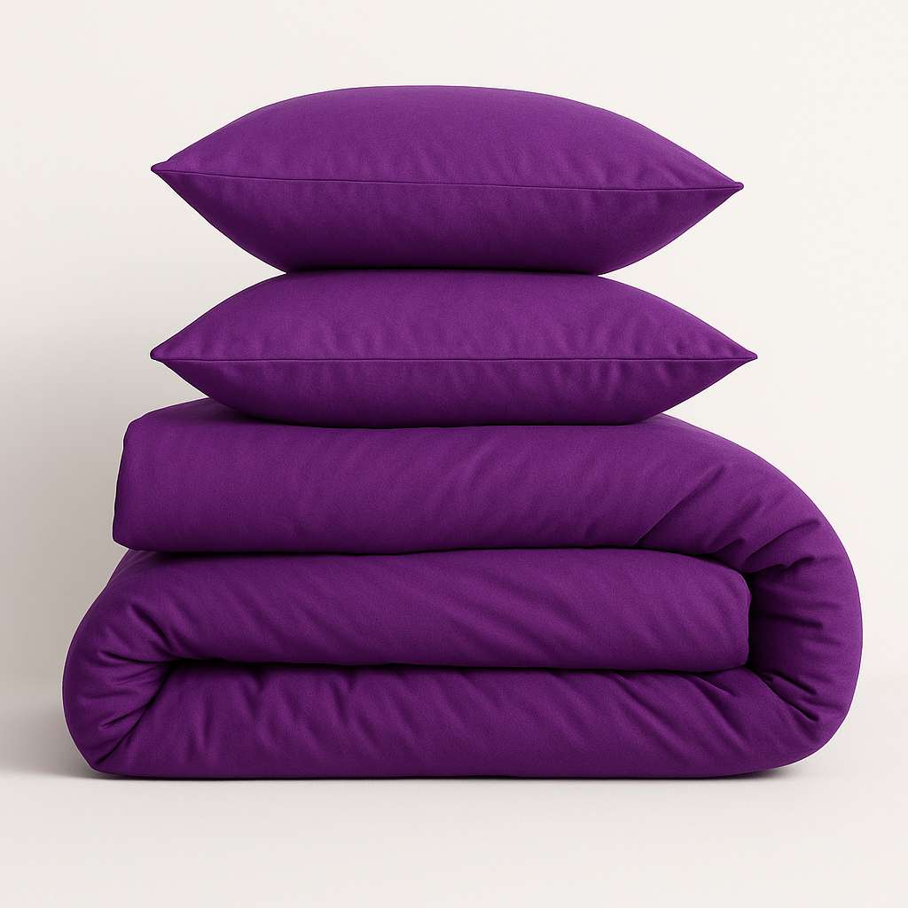 Harmony Çift Kişilik Nevresim Takımı %100 Pamuk - Mor