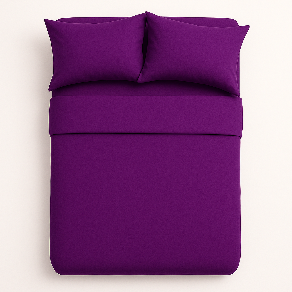 Tek Kişilik Nevresim Takımı %100 Pamuk - Mor