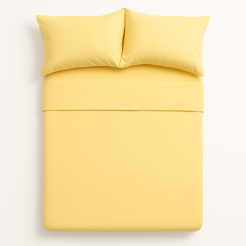 Harmony Çift Kişilik Nevresim Takımı %100 Pamuk - Sarı