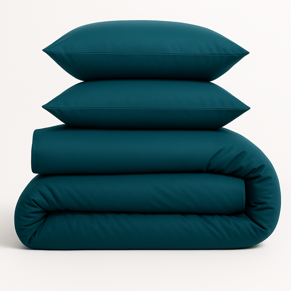 Harmony Çift Kişilik Nevresim Takımı %100 Pamuk - Petrol