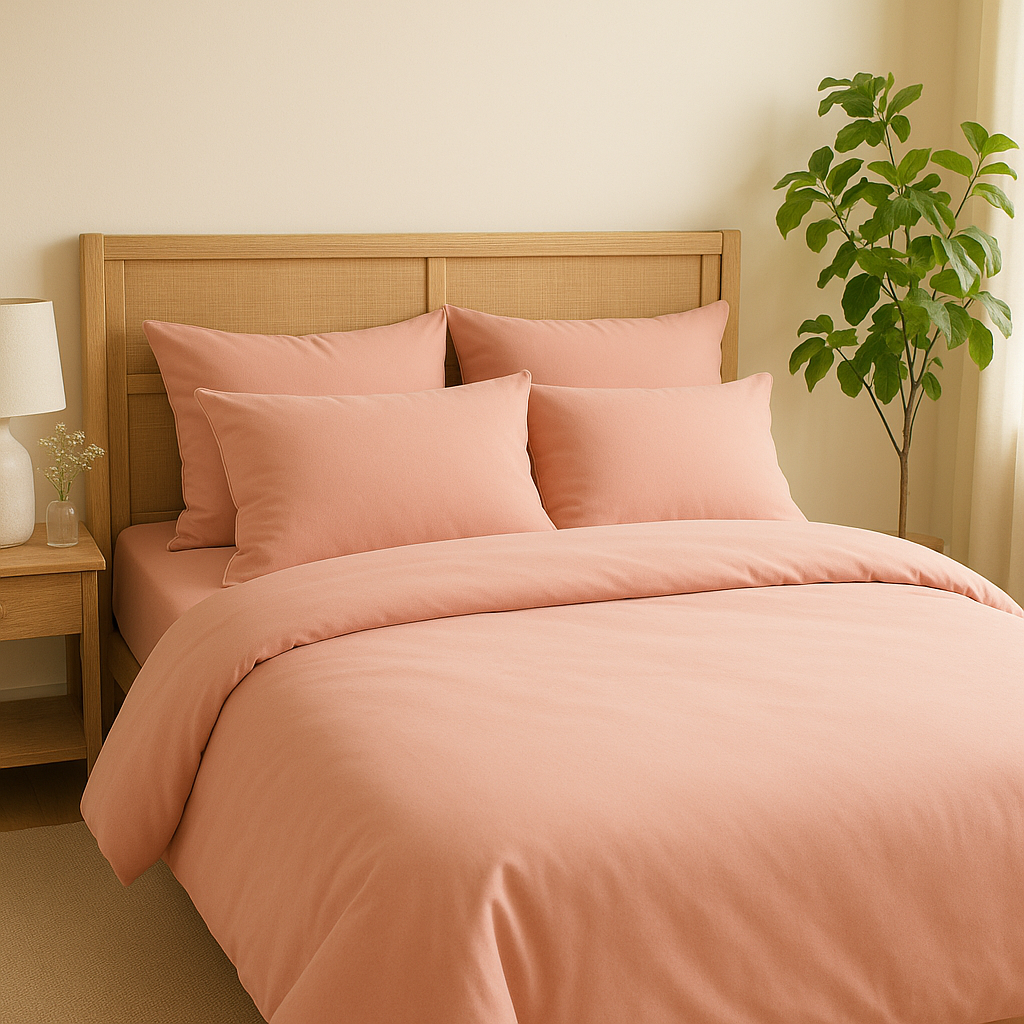 Harmony Çift Kişilik Nevresim Takımı %100 Pamuk - Pembe