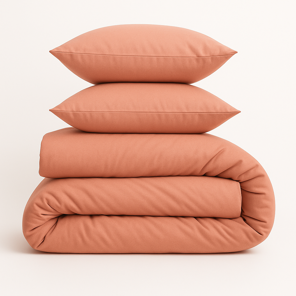 Harmony Çift Kişilik Nevresim Takımı %100 Pamuk - Pembe