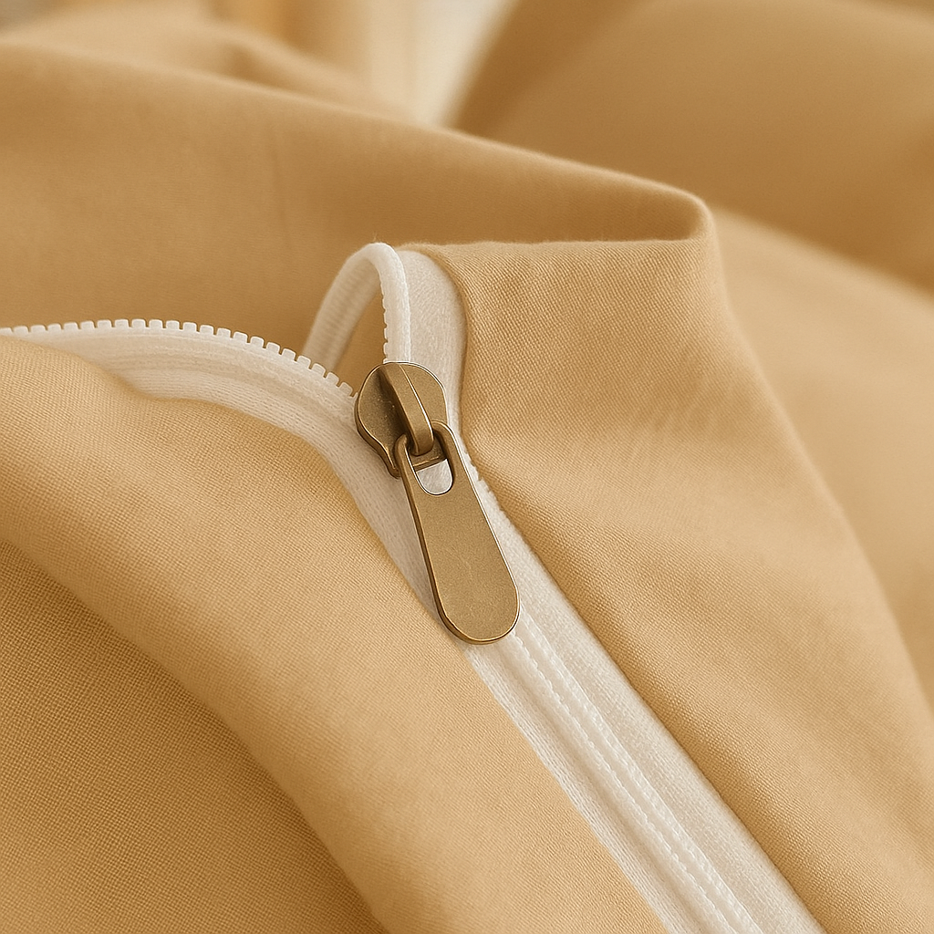 Harmony Çift Kişilik Nevresim Takımı %100 Pamuk - Şampanya