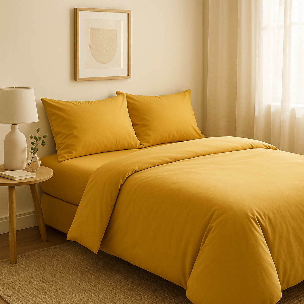 Harmony Çift Kişilik Nevresim Takımı %100 Pamuk - Şampanya