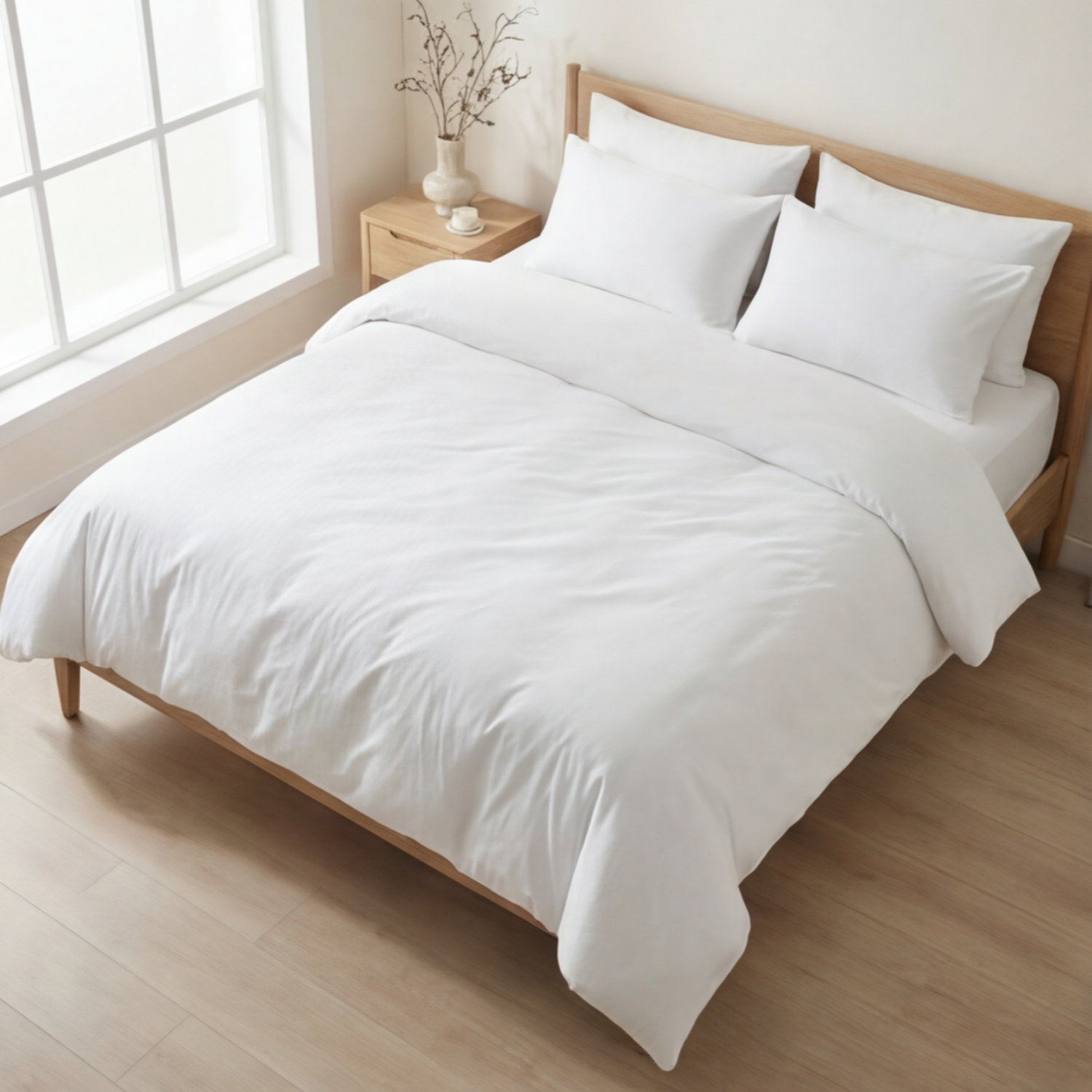 Harmony Çift Kişilik %100 Pamuk Nevresim  Takımı - Lastikli Çarşaflı