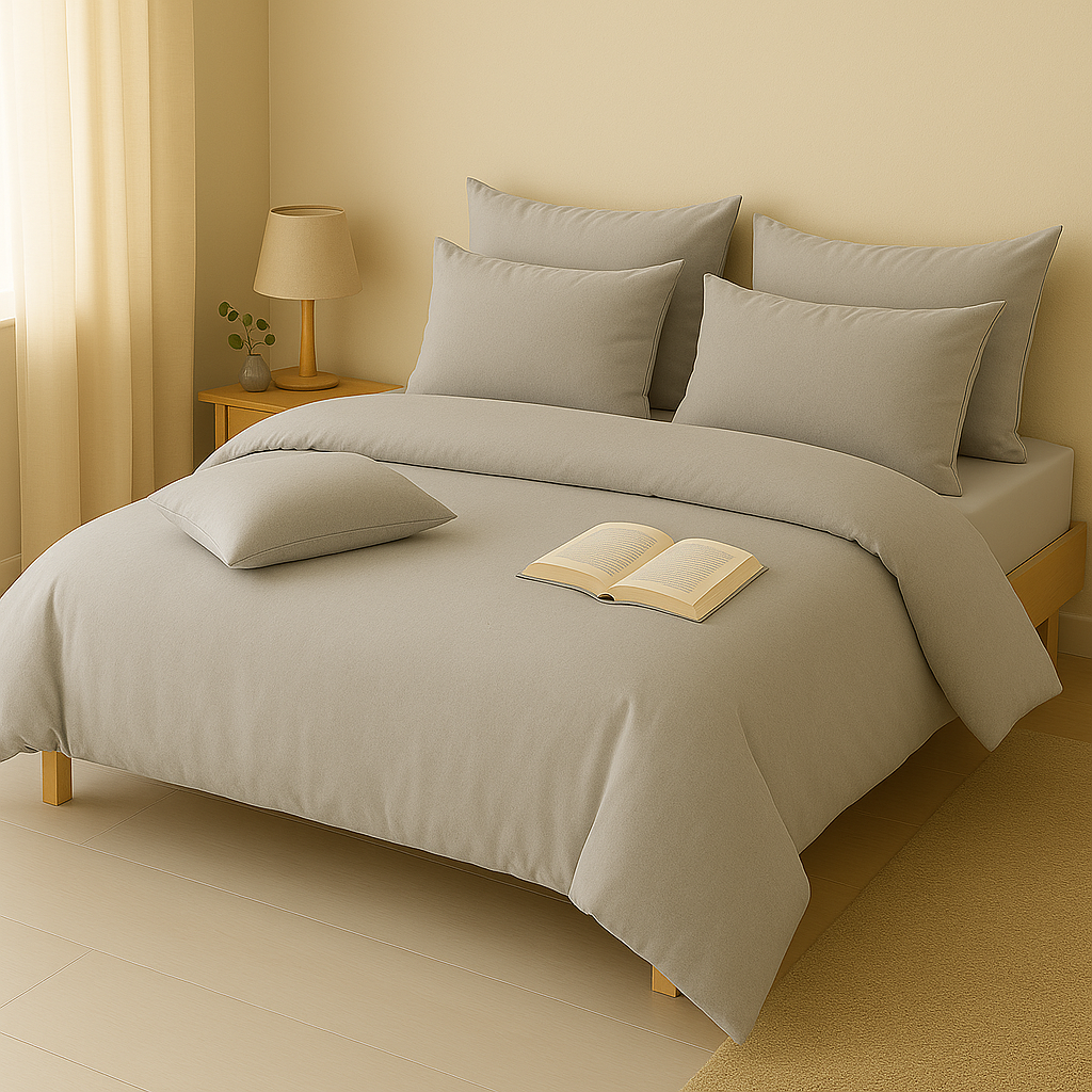 Harmony Çift Kişilik Nevresim Takımı %100 Pamuk - Gri