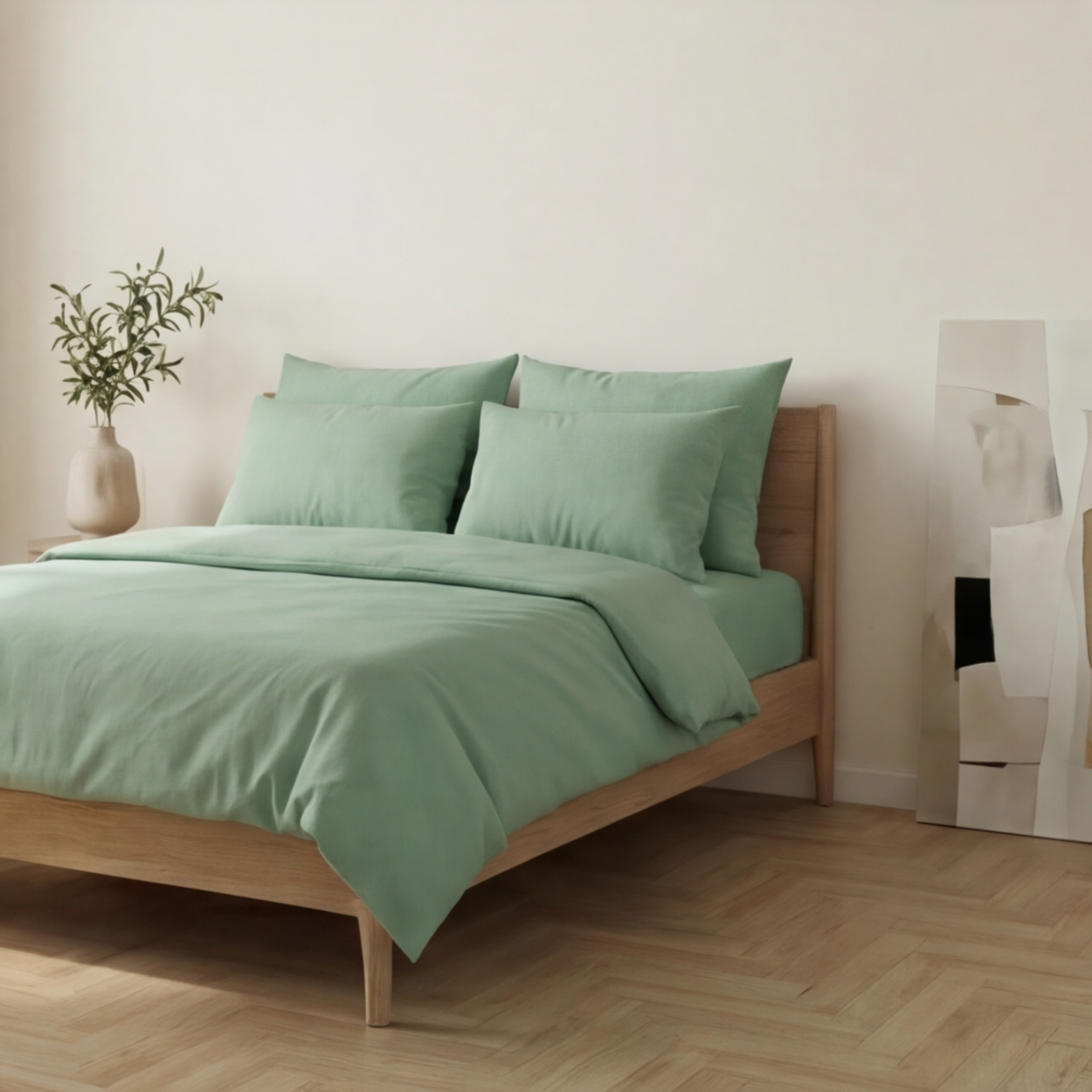 Harmony Çift Kişilik %100 Pamuk Nevresim  Takımı - Lastikli Çarşaflı