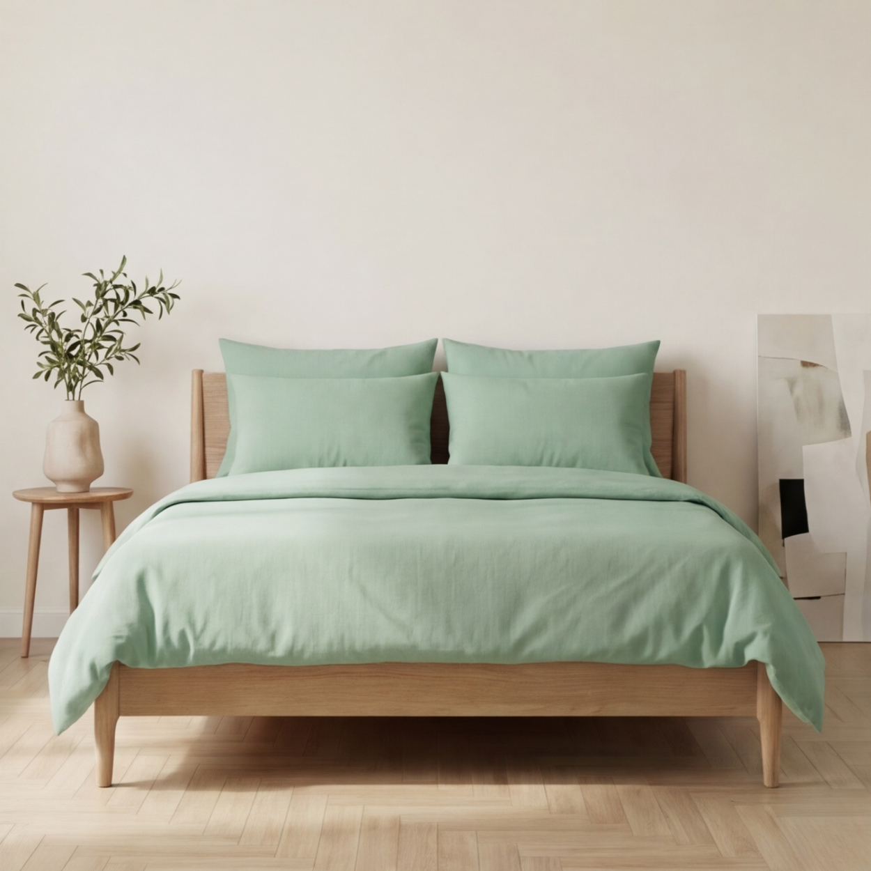 Harmony Çift Kişilik %100 Pamuk Nevresim  Takımı - Lastikli Çarşaflı