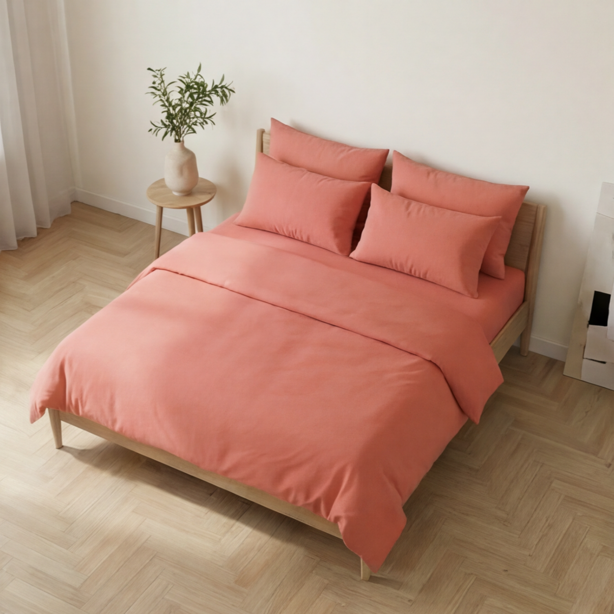 Harmony Çift Kişilik %100 Pamuk Nevresim  Takımı - Lastikli Çarşaflı