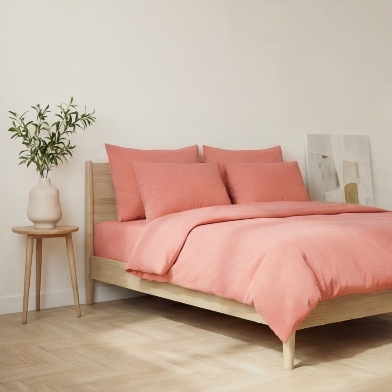 Harmony Çift Kişilik %100 Pamuk Nevresim  Takımı - Lastikli Çarşaflı