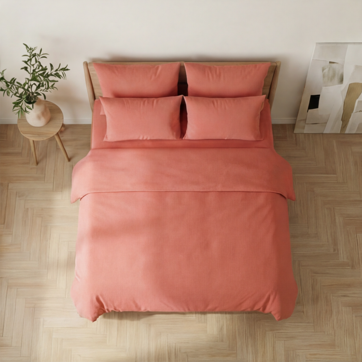 Harmony Tek Kişilik %100 Pamuk Nevresim  Takımı - Lastikli Çarşaflı