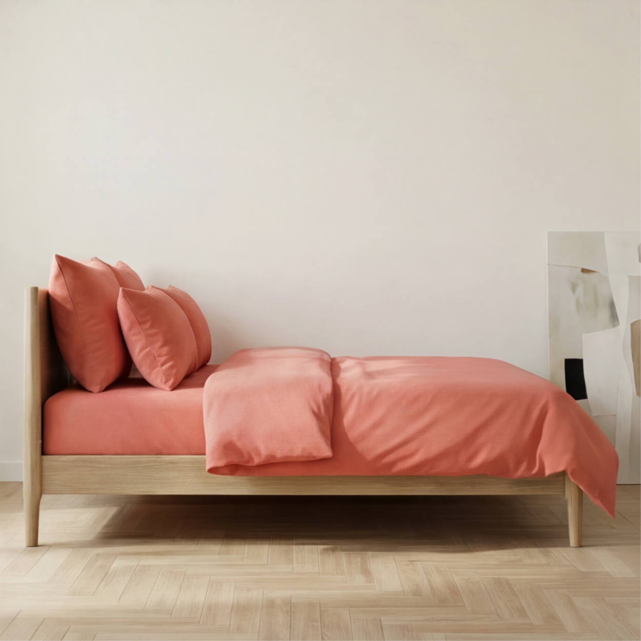 Harmony Tek Kişilik %100 Pamuk Nevresim  Takımı - Lastikli Çarşaflı