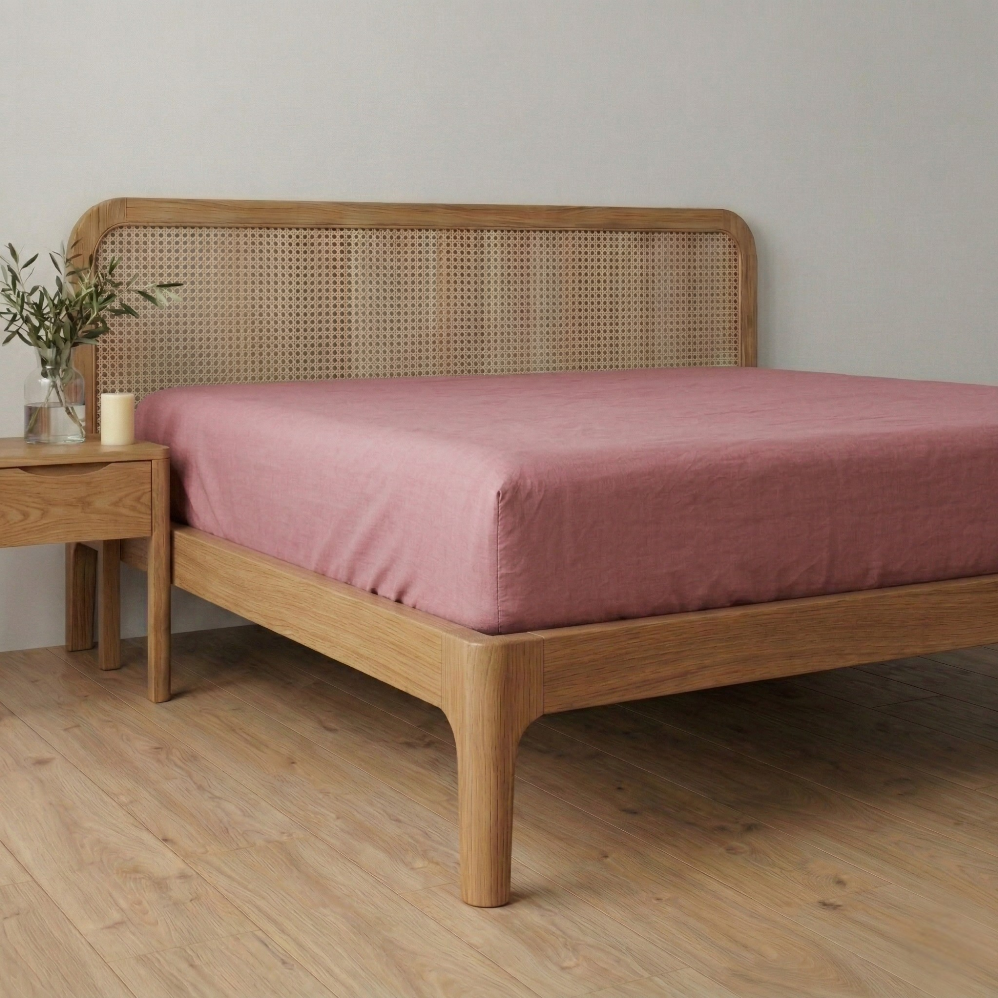 %100 Pamuk Lastikli Çarşaf – Çift Kişilik - 160x200+40 cm