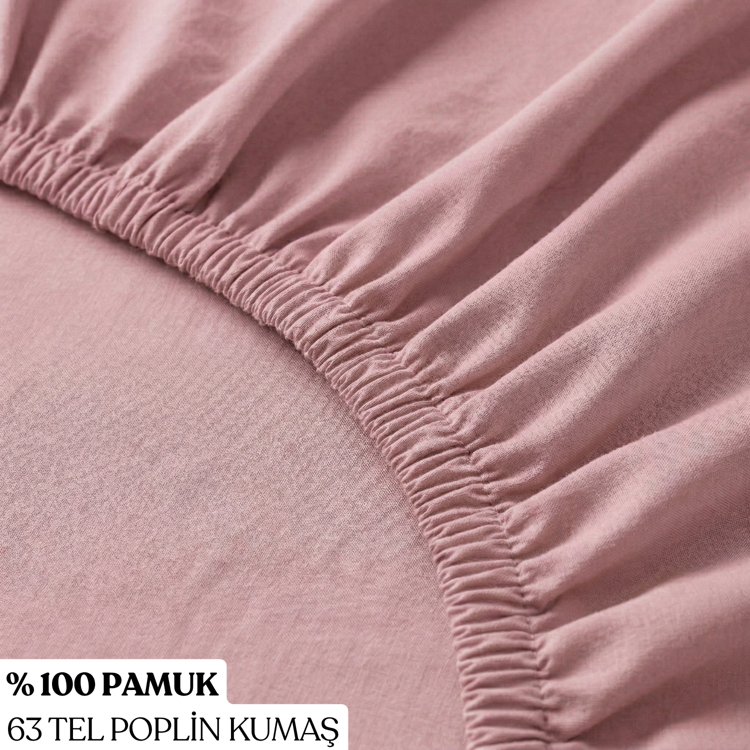 %100 Pamuk Lastikli Çarşaf – Tek Kişilik