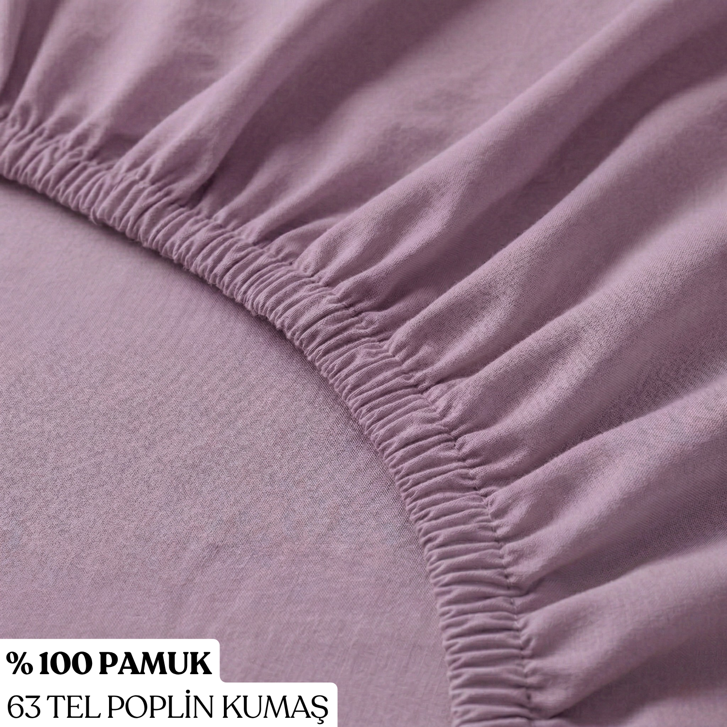 %100 Pamuk Lastikli Çarşaf – Tek Kişilik