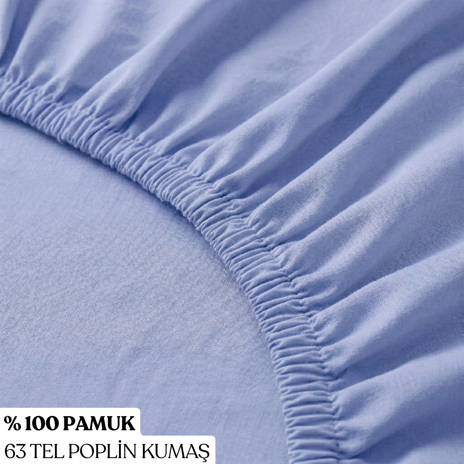 %100 Pamuk Lastikli Çarşaf – Tek Kişilik