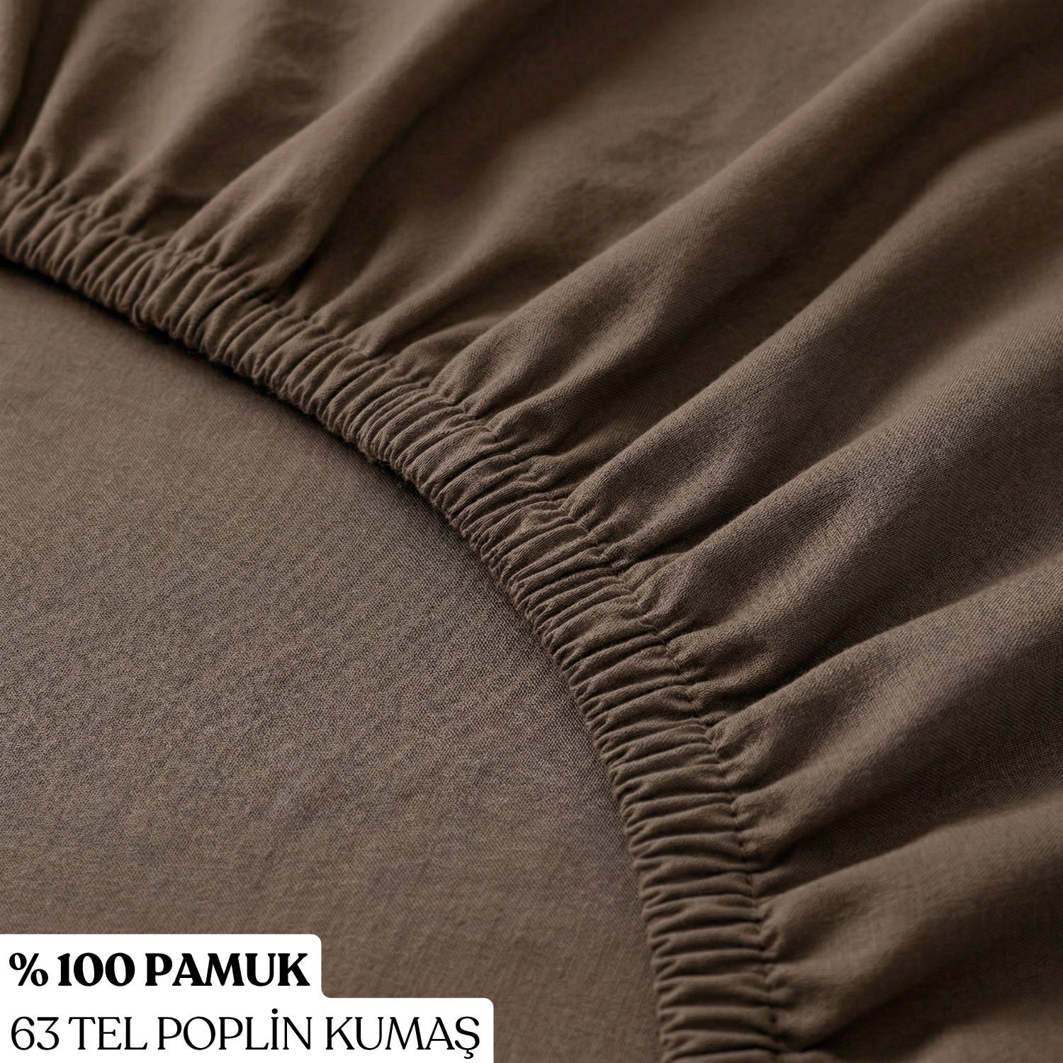 %100 Pamuk Lastikli Çarşaf – Çift Kişilik - 160x200+40 cm