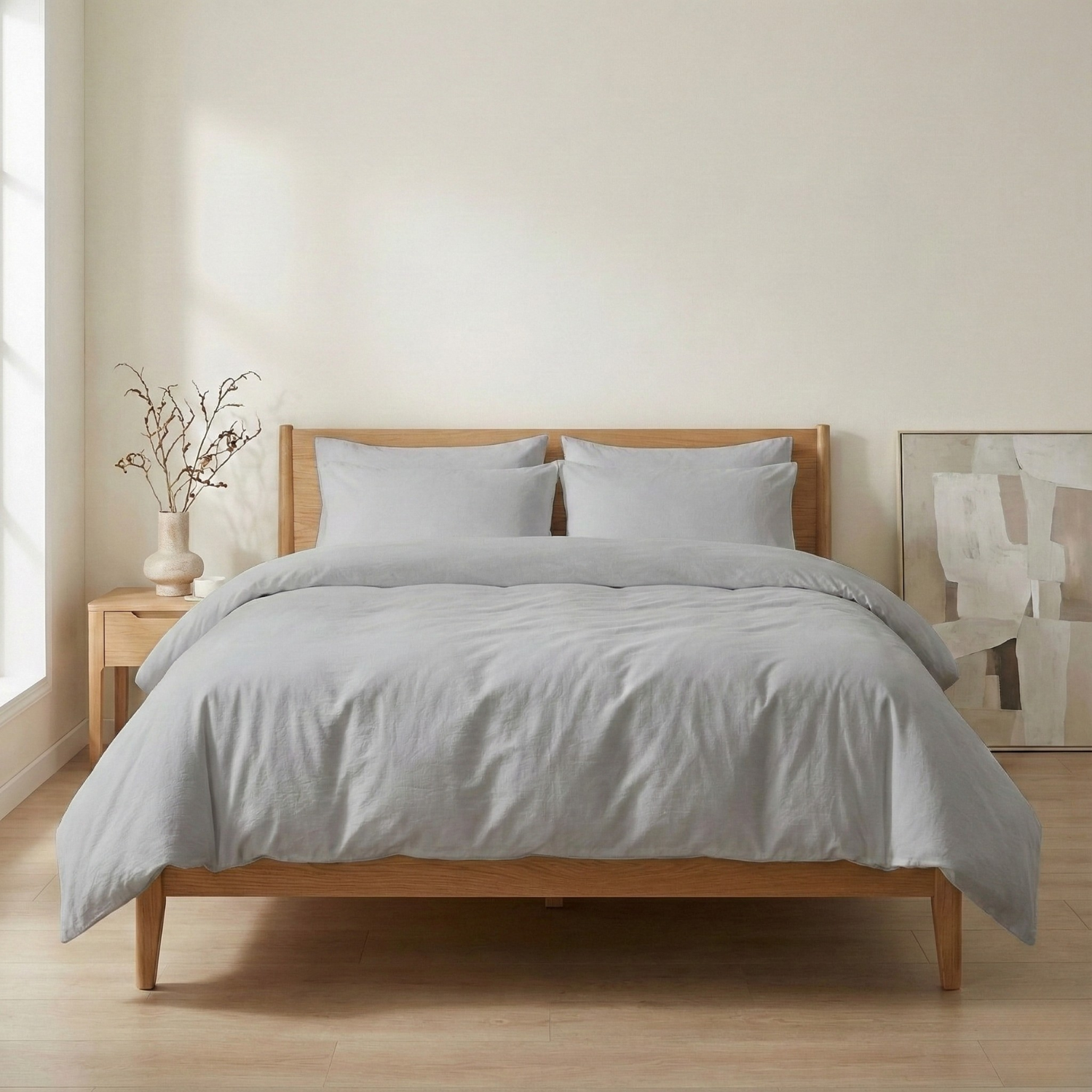 Harmony Çift Kişilik %100 Pamuk Nevresim  Takımı - Lastikli Çarşaflı