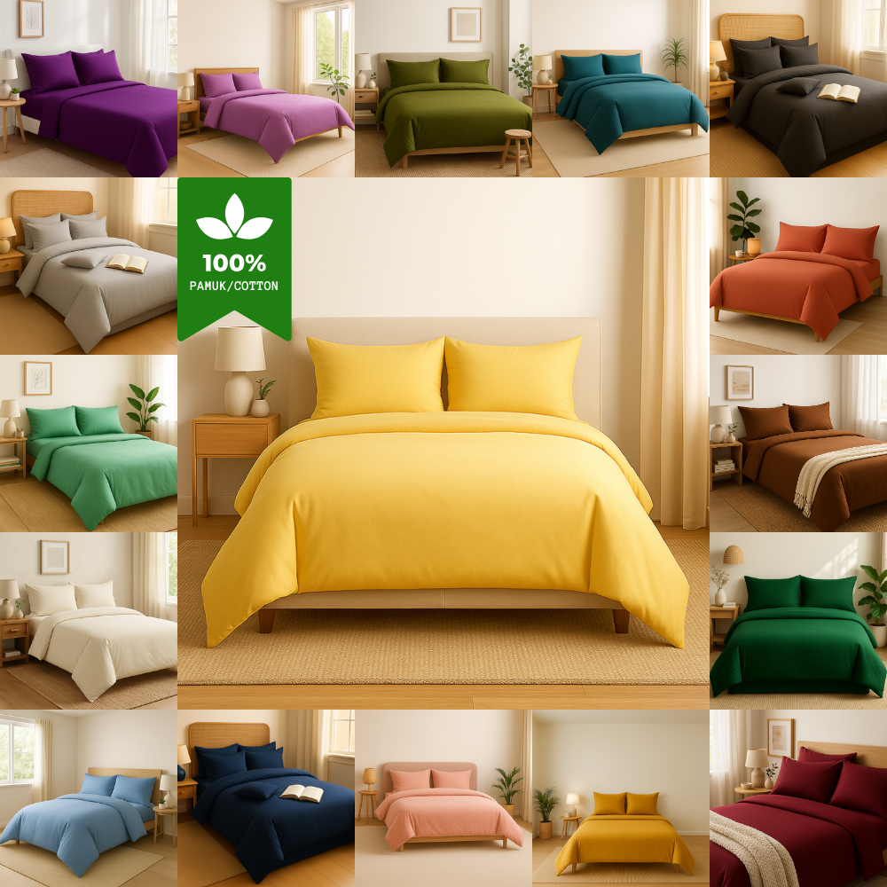 Harmony Çift Kişilik Nevresim Takımı %100 Pamuk - Sarı